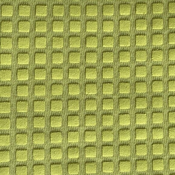 VTG 90s CK1 V-Neck Short Sleeve Shirt Raised Mini Square Front Green Men’s L - Picture 6 of 11